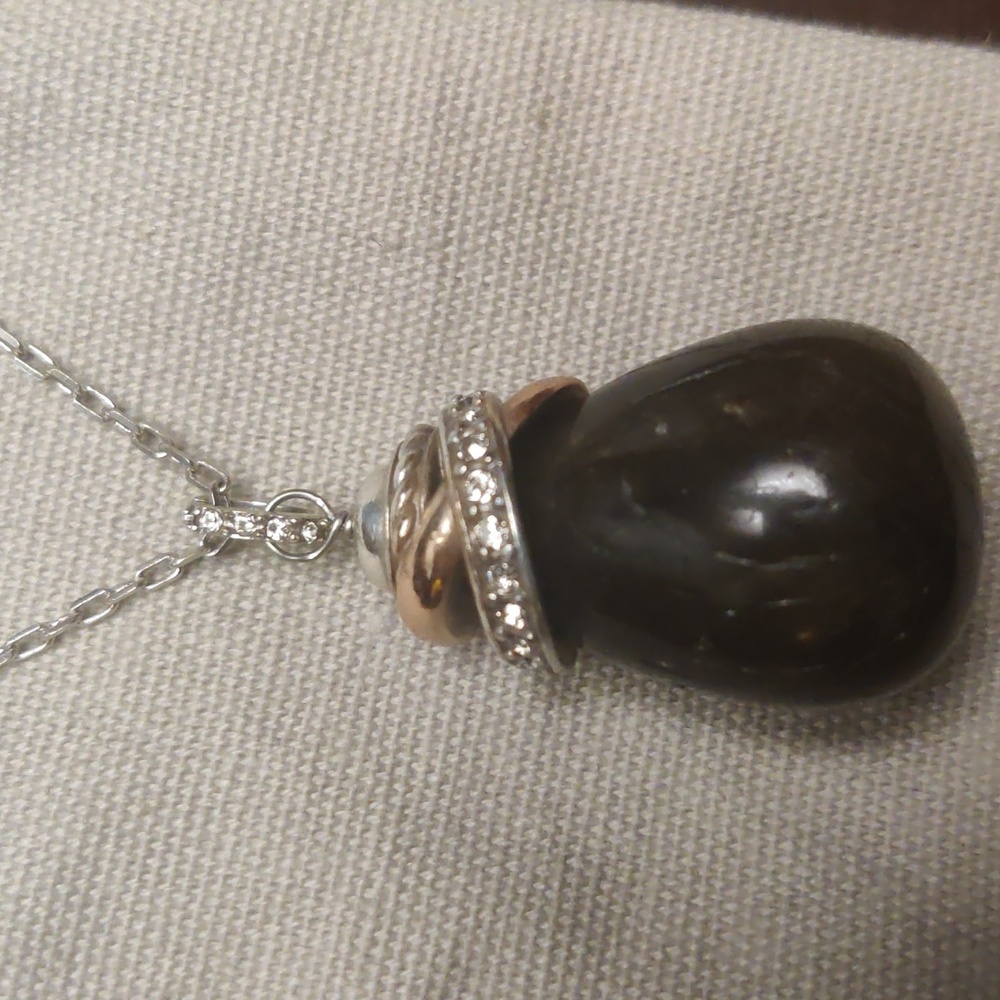 Brighton Neptune's Rings Labradorite Pendant Necklace Silver 33" - 36" Length